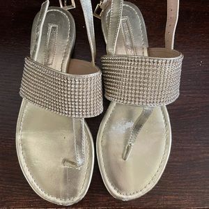 BCBGeneration gold sandals. Size 5